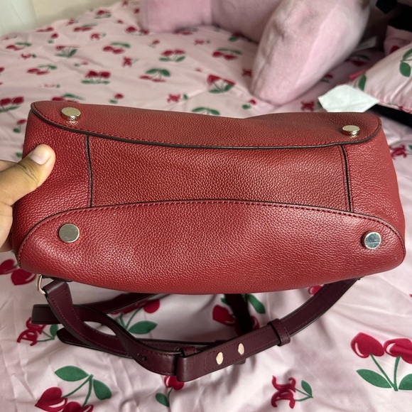 Kate Spade Thompson Colorblocked Medium Backpack | Red Currant | Grain Leather - Picture 7 of 16